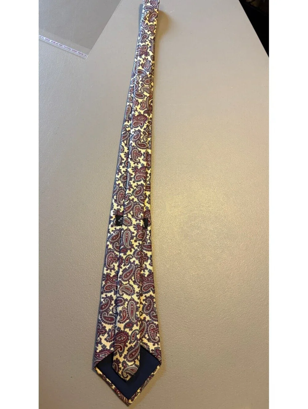 Egon Von Furstenberg 100% Silk Paisley Patterned Tie